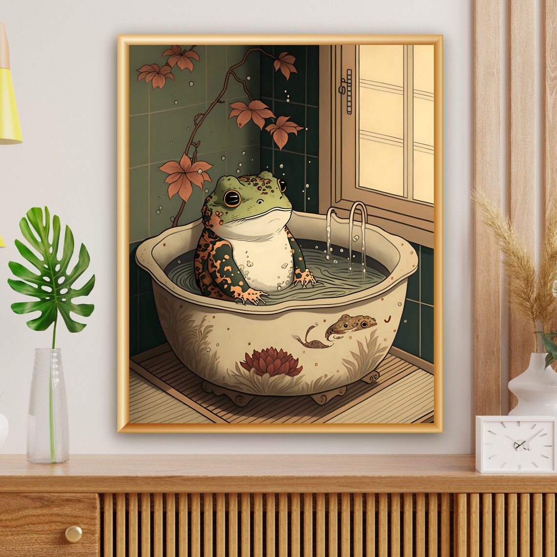 Matsumoto Hoji Frog Japanese Vintage Poster Print - Image 4