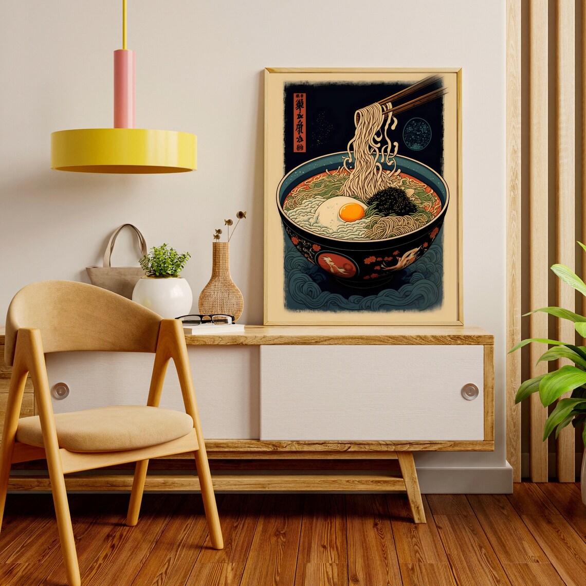 Japanese Ramen Bowl Vintage Ukiyo-E Art Print - Image 4