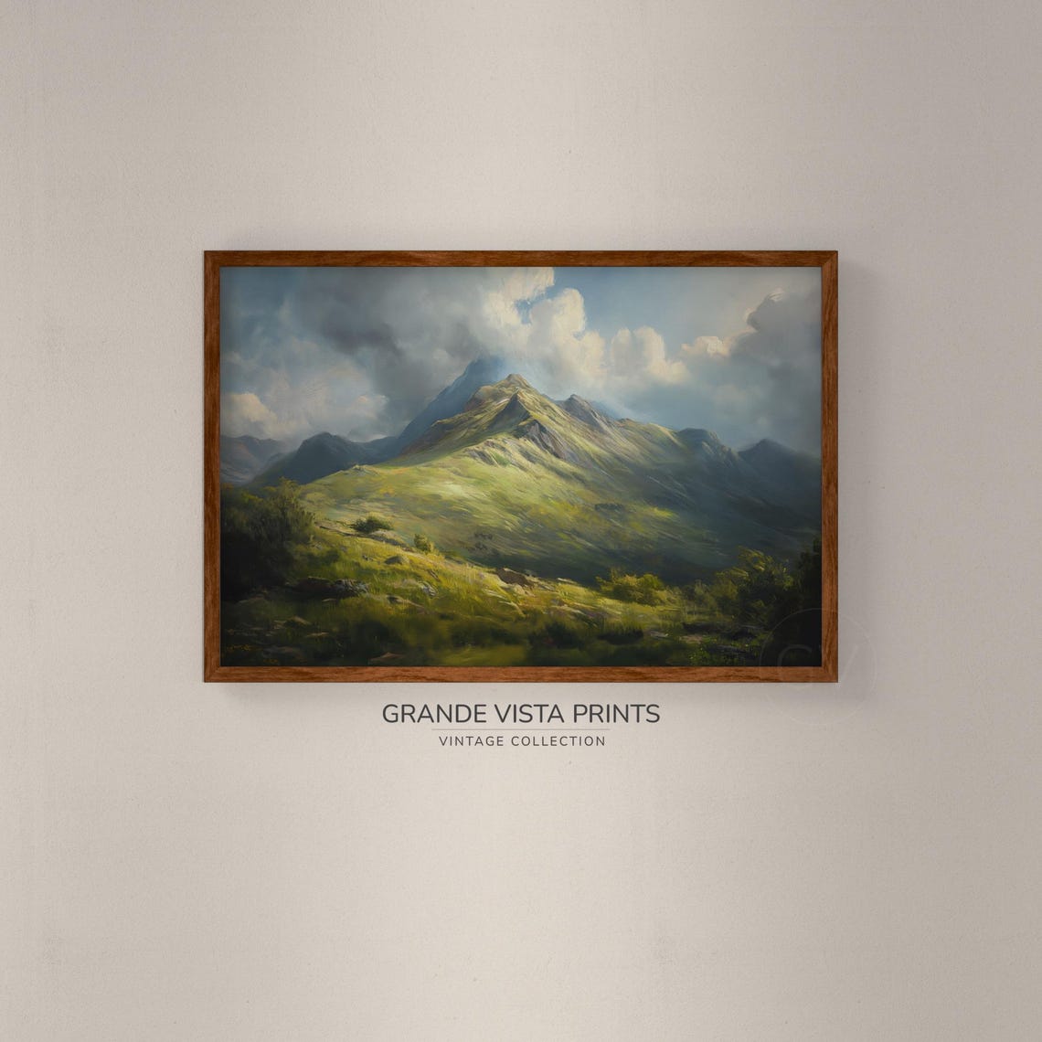 Mountain Range Wall Art Mountain Peaks Landscape Artwork Mountain Hillside Landscape Artwork Gv4361 - Image 2