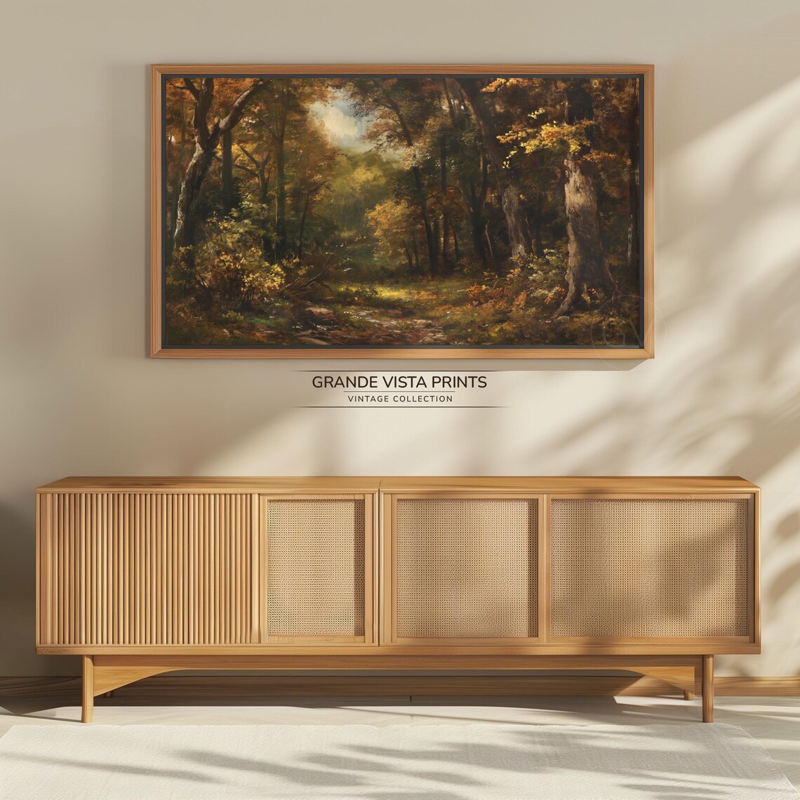 Forest Frame Tv Art Deep Forest Path Landscape Home Decor Tv Art Instant Forest Wallpaper Gv4090 - Image 4
