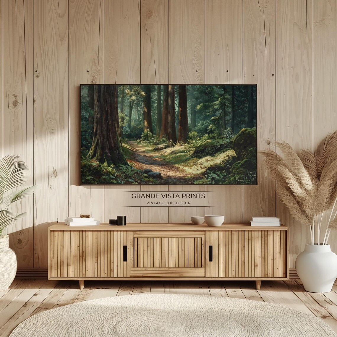 Forest Landscape Frame Tv Artwork Forest Wallpaper Forest Home Decor Gv4871 - Image 2