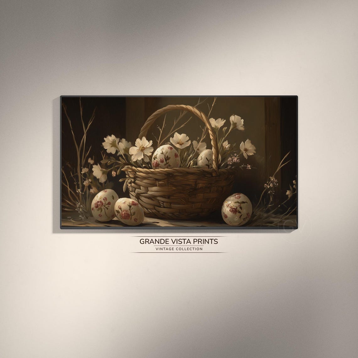 Vintage Easter Basket, Spring Wallpaper