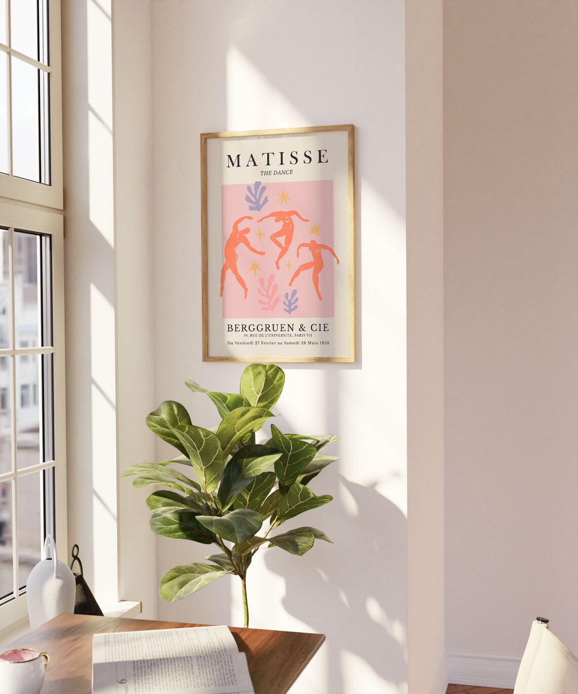 Matisse Cutout Pink Exhibition Poster, Bedroom Decor - Image 3