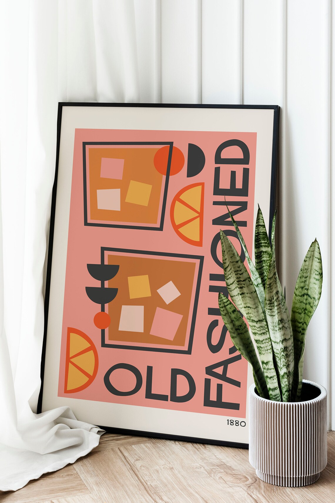 Old Fashioned Cocktail Retro Kitchen Art Print - Image 2