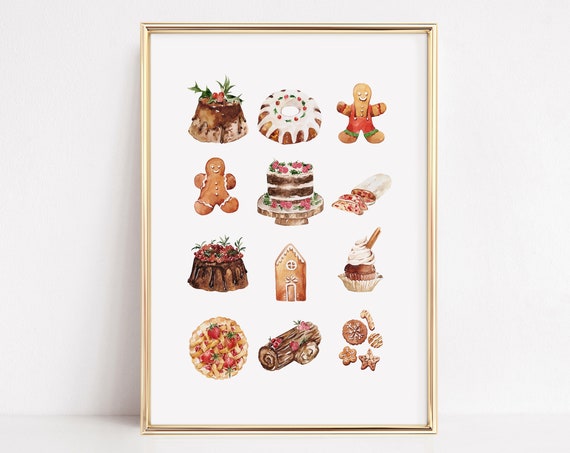 Gingerbread Man Christmas Wall Art, Rustic Farmhouse