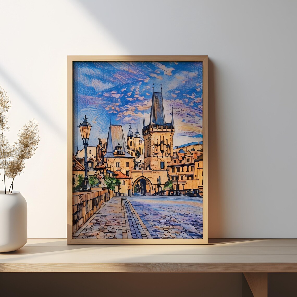 Prague Charles Bridge, Historic Architecture Poster - Image 3