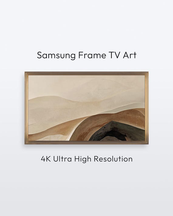 Samsung Frame Tv Abstract Art Minimalist Modern Image 4k Print