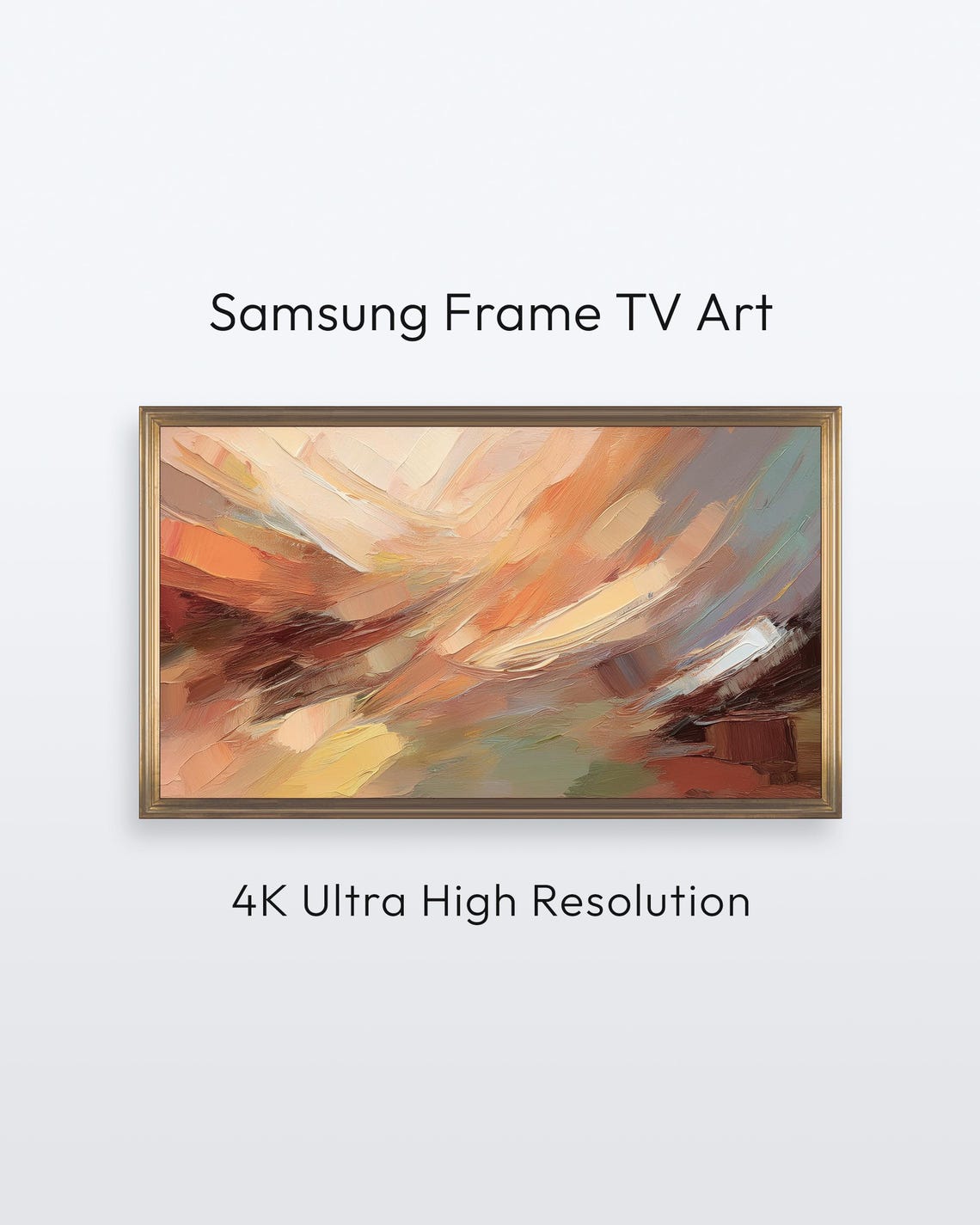 Abstract Fall Minimalist Oil Painting