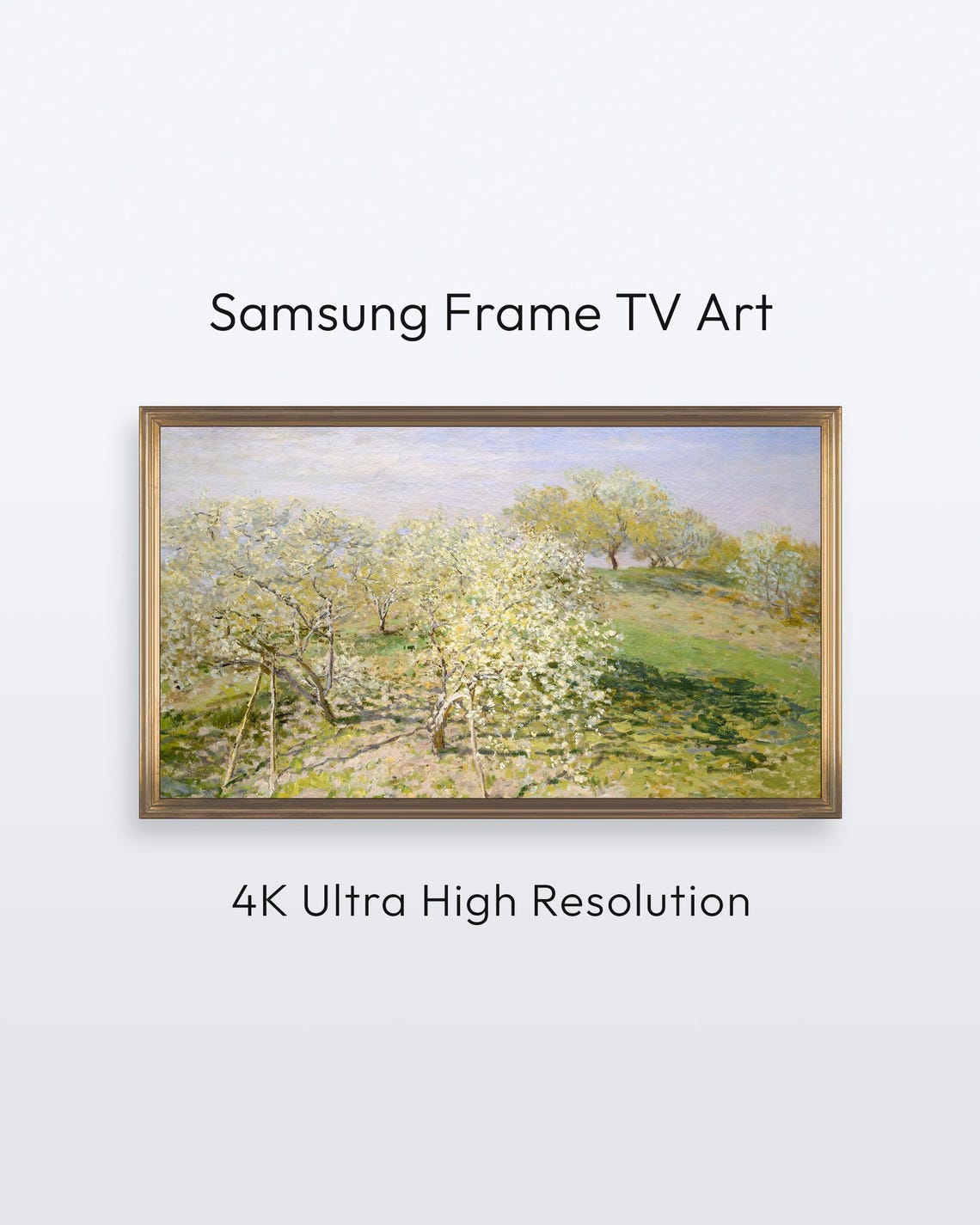 Monet Spring Samsung Frame Tv Art Famous Painting 4k Print