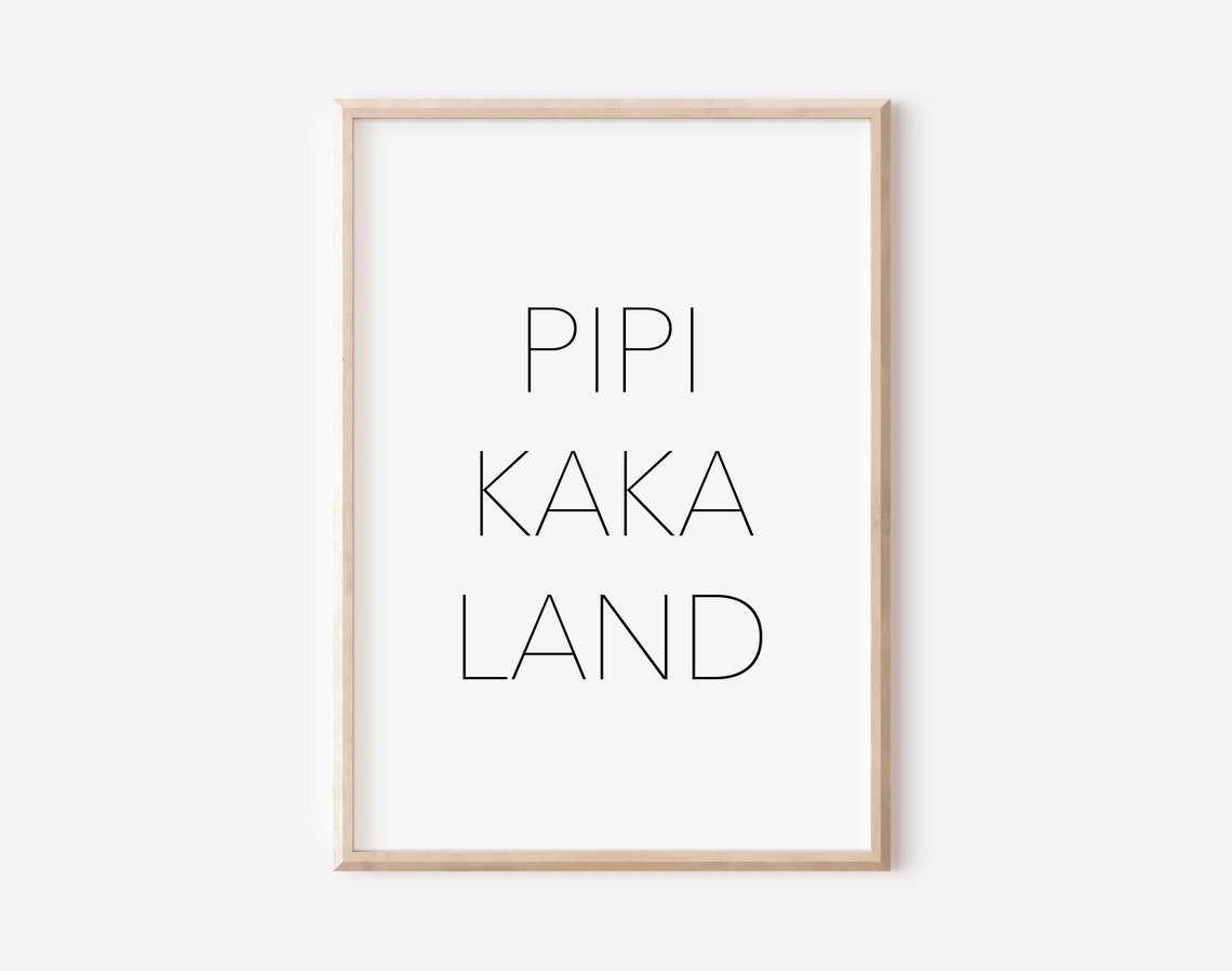 Wasch Dir Die Haende German Bathroom Typography Humor Poster - Image 3