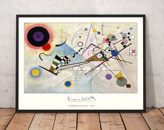 Wassily Kandinsky Composition 8 1923 Bauhaus Abstract Poster