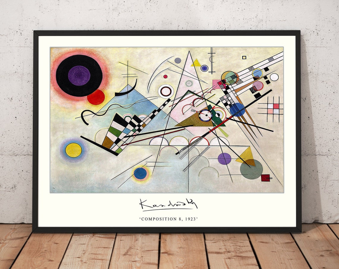 Wassily Kandinsky Composition 8 1923 Bauhaus Abstract Poster