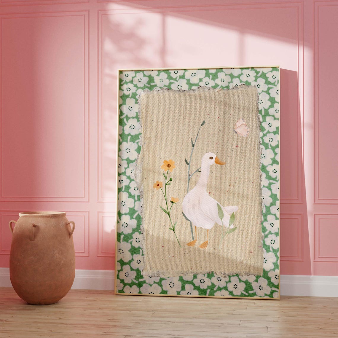 Silly Goose Art Print, Vintage Nursery Decor - Image 2