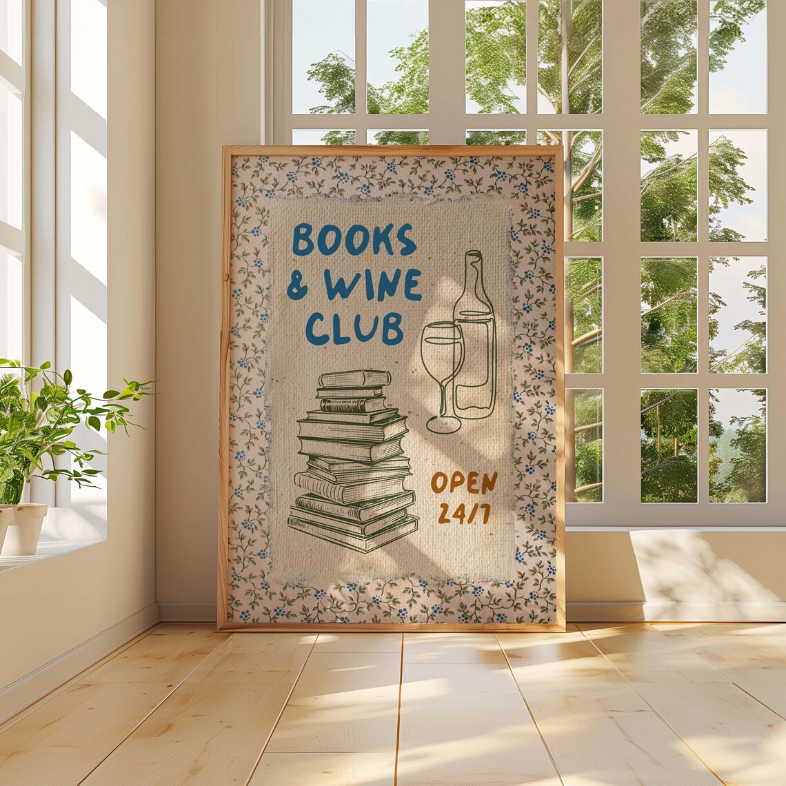 Book Club Poster, Bookish Gift for Reading Lovers - Image 2