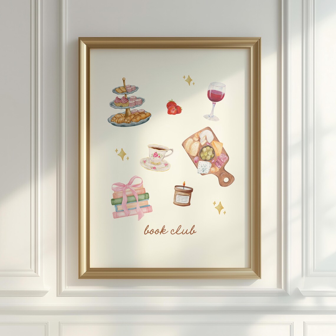 Book Club Trendy Reading Poster, Cozy Reading Decor - Image 3