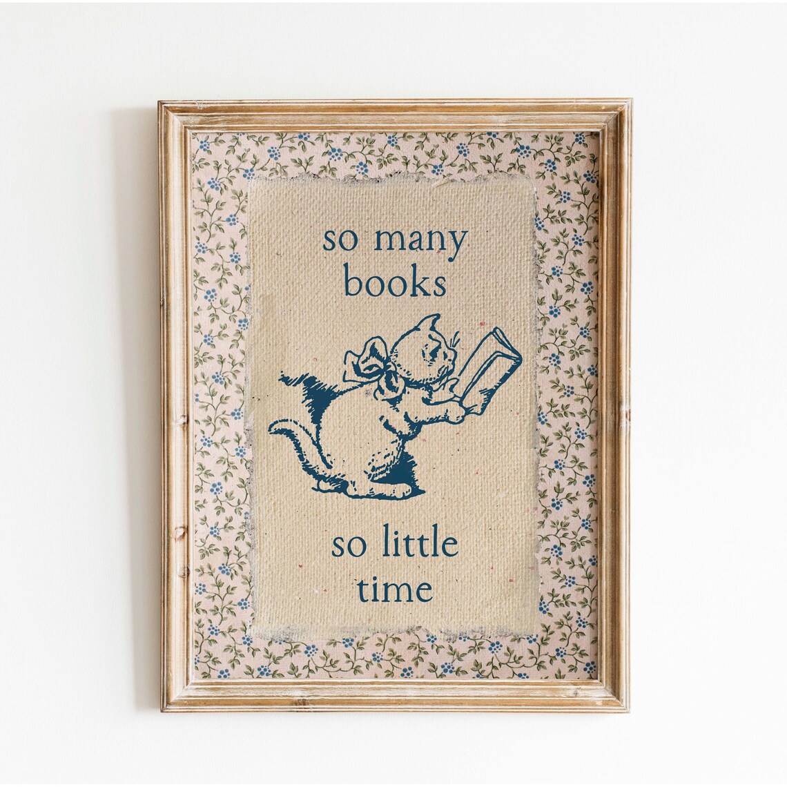 Vintage Book Art, Cute Reading Room Decor - Image 2