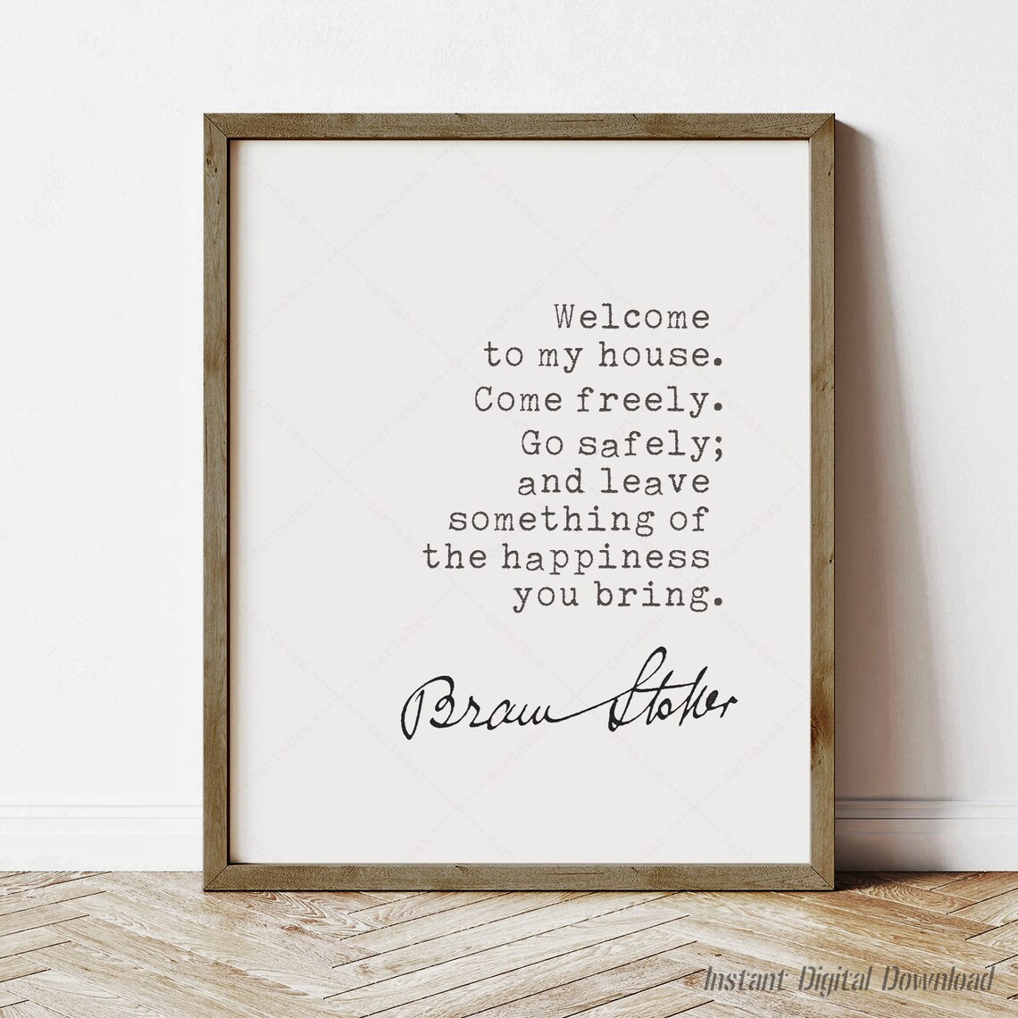 Bram Stoker Dracula Quote, Book Lovers Poster