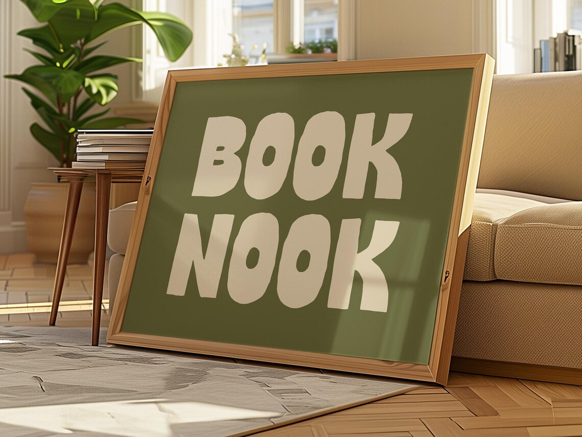 Book Nook Wall Art, Gallery Wall Reading Prints - Image 3