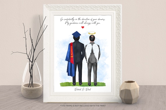 Personalized Graduation Memorial Art Print, Proud Of You