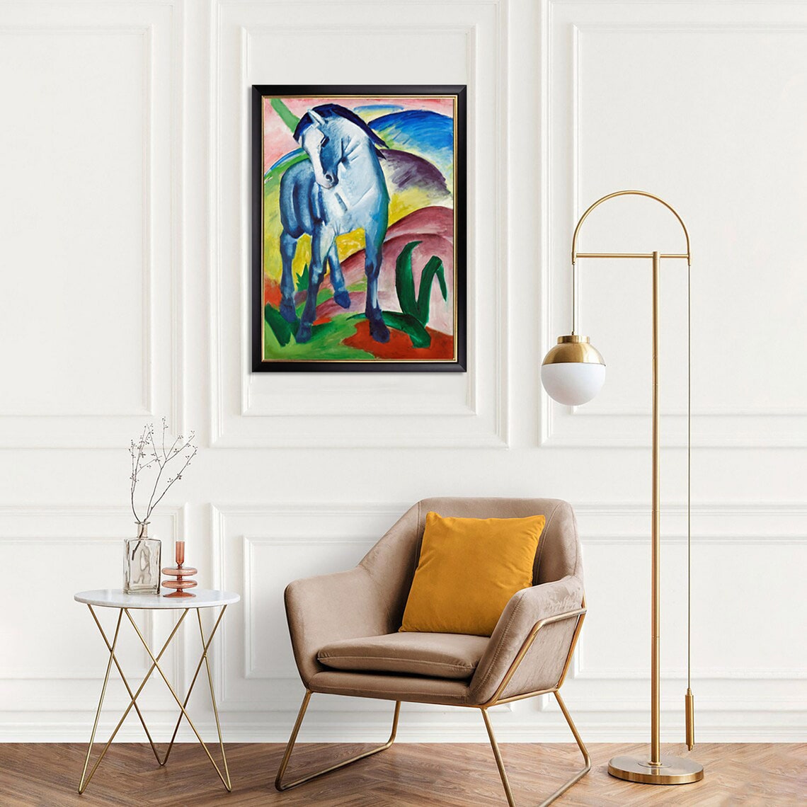 Franz Marc Blue Horse I Expressionist Masterpiece Art Poster - Image 2