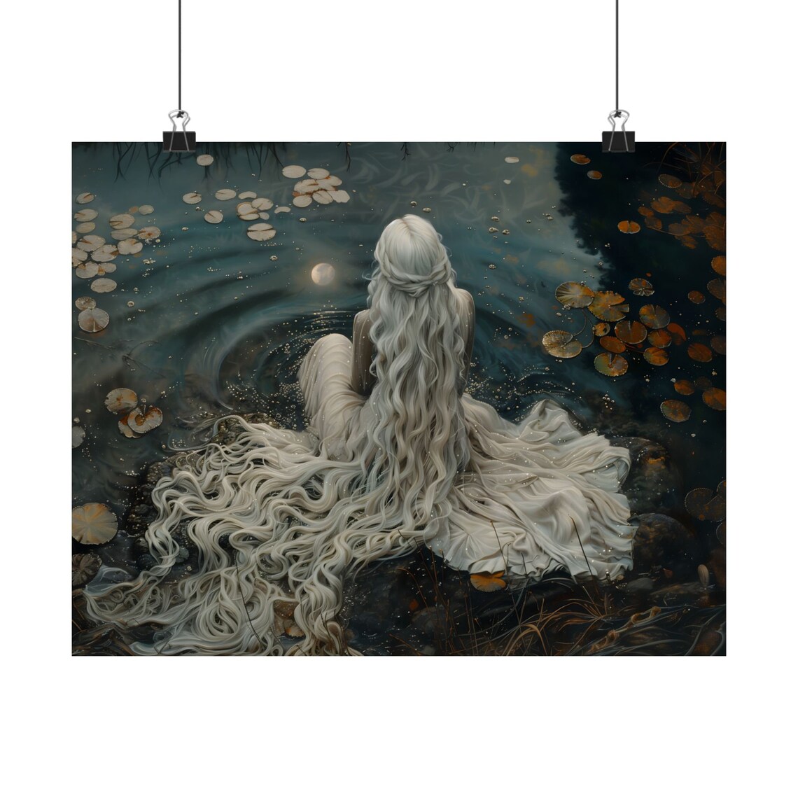 Ophelia Dark Academia Gothic Wall Art Poster Print - Image 2
