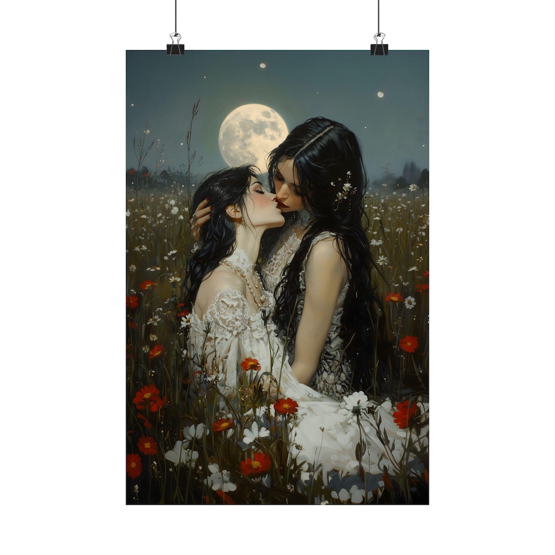 Vampire Girlfriends, Dark Academia Gothic Art Print - Image 3