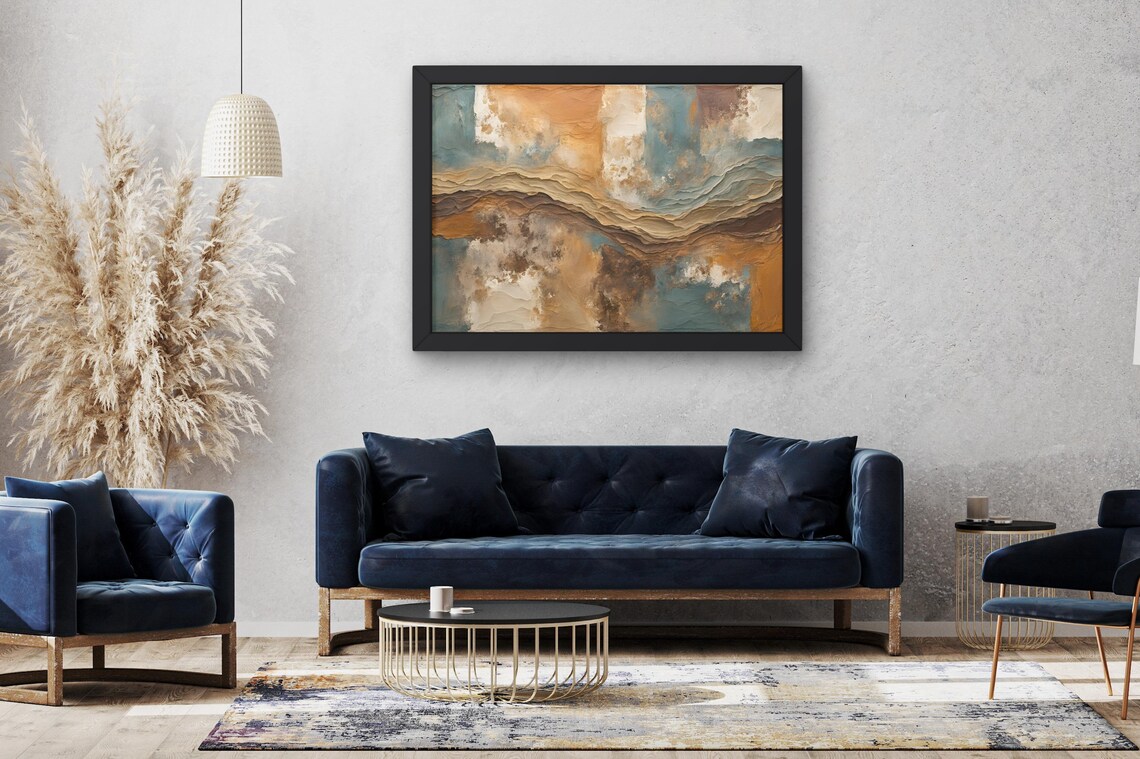 Dynamic Abstract Forest Path, Contemporary Decor