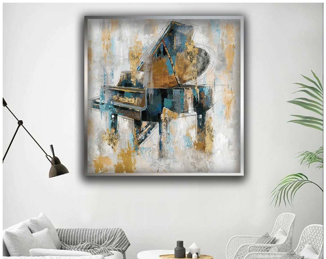 Piano Music Painting Piano Painting Print Wall Painting Wall Art Painting Design Ready To Hang Framed Painting