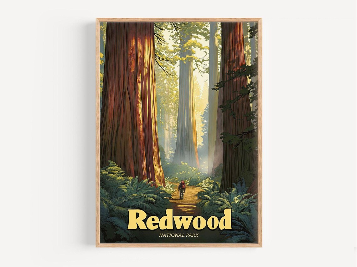 National Park Retro Travel Poster, Vintage Landscape - Image 2