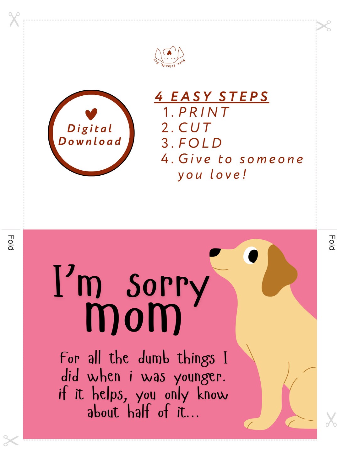 Dog Mothers Day Card, Labrador Retriever Mom Problems - Image 2