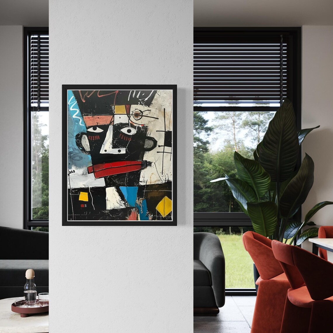 Modern Black Man Art Print, Abstract Figure Art - Image 6