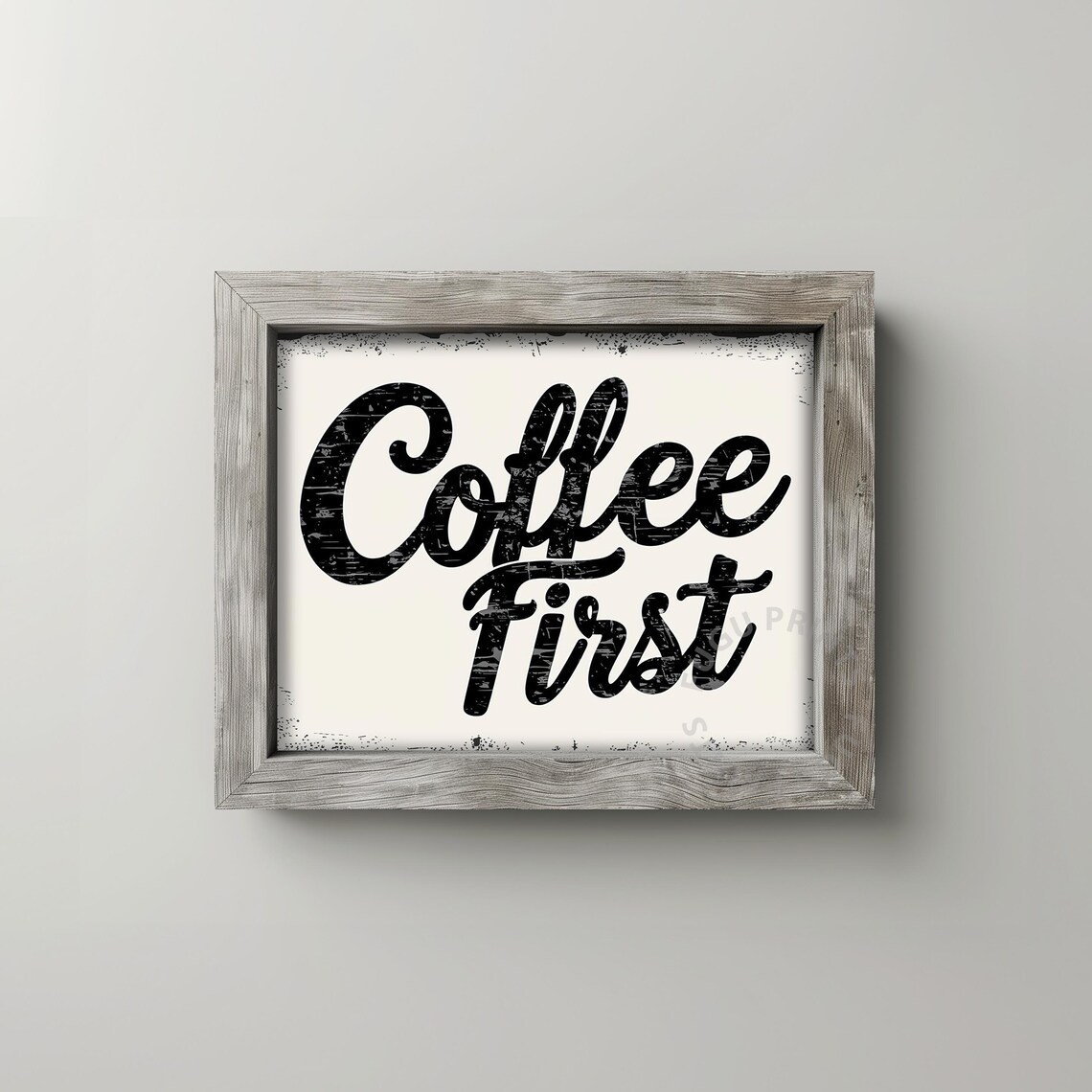Coffee First Vintage Kitchen Farmhouse Decor - Image 2
