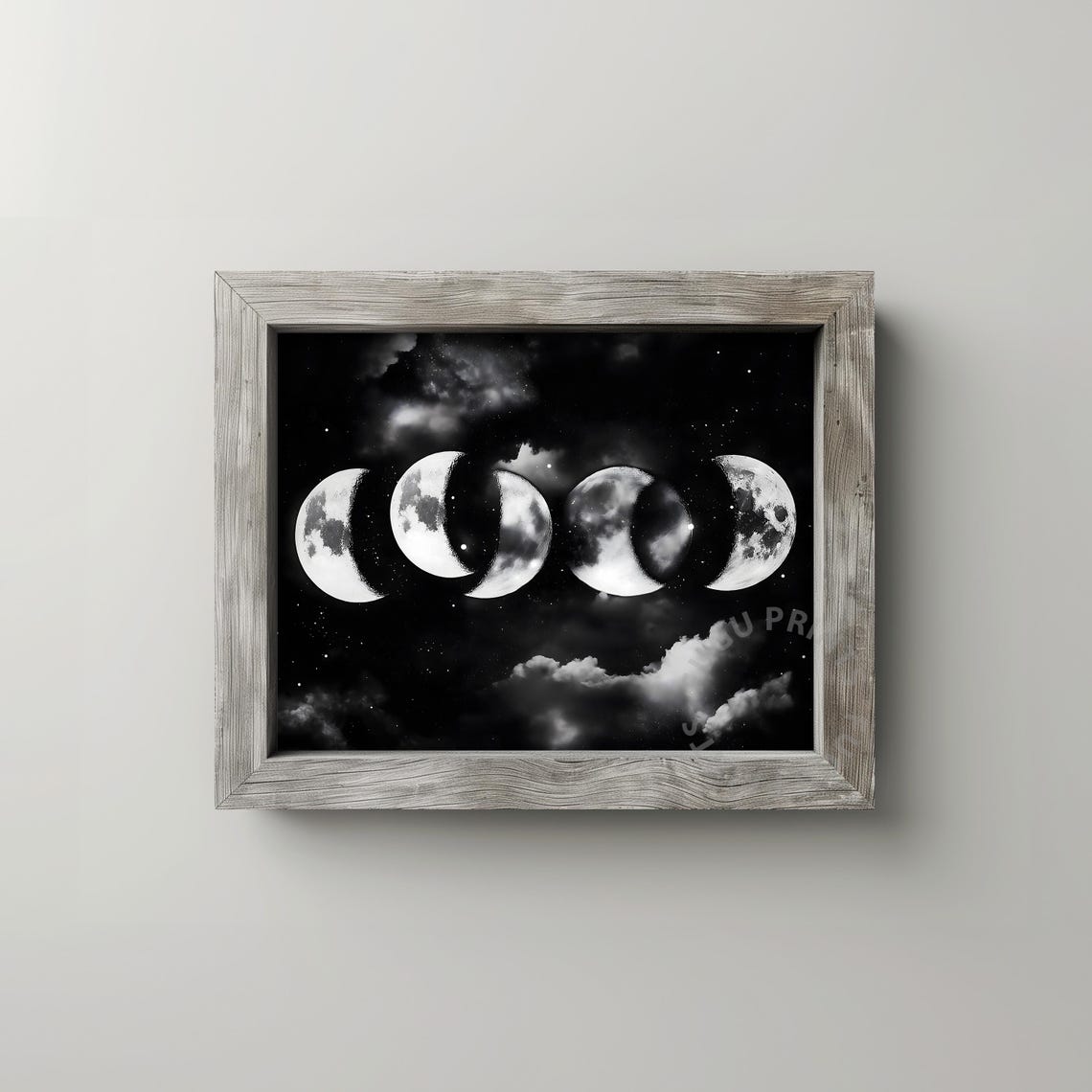 Moon Phases Art Print, Celestial Decor - Image 2