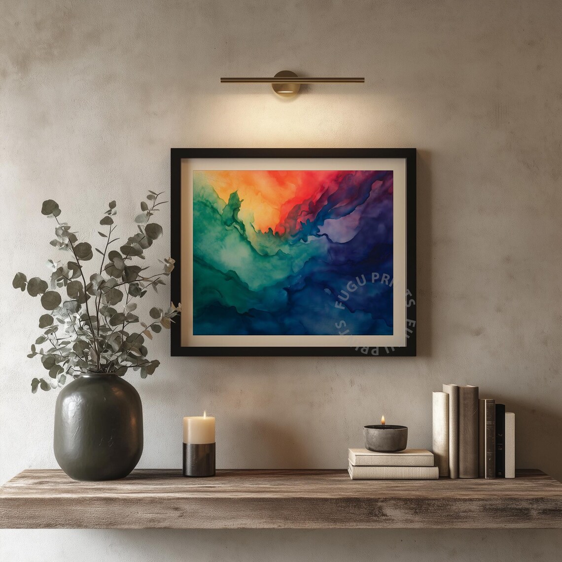 Abstract Ink Fluid Art, Modern Home Decor - Image 4