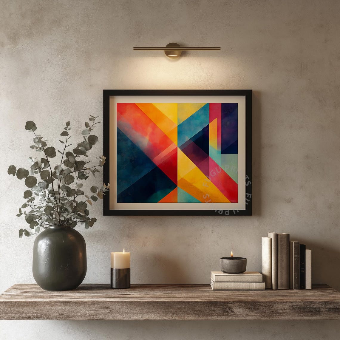 Geometric Art Print Colorful Abstract Wall Art Modern Home Decor 135 - Image 4