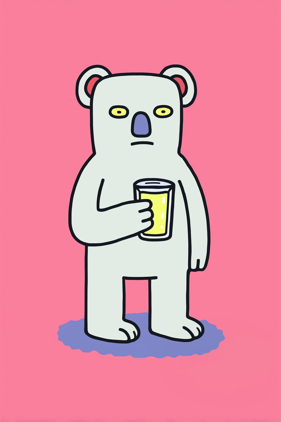 Kev The Koala Nickname Numb Nut Poster Print