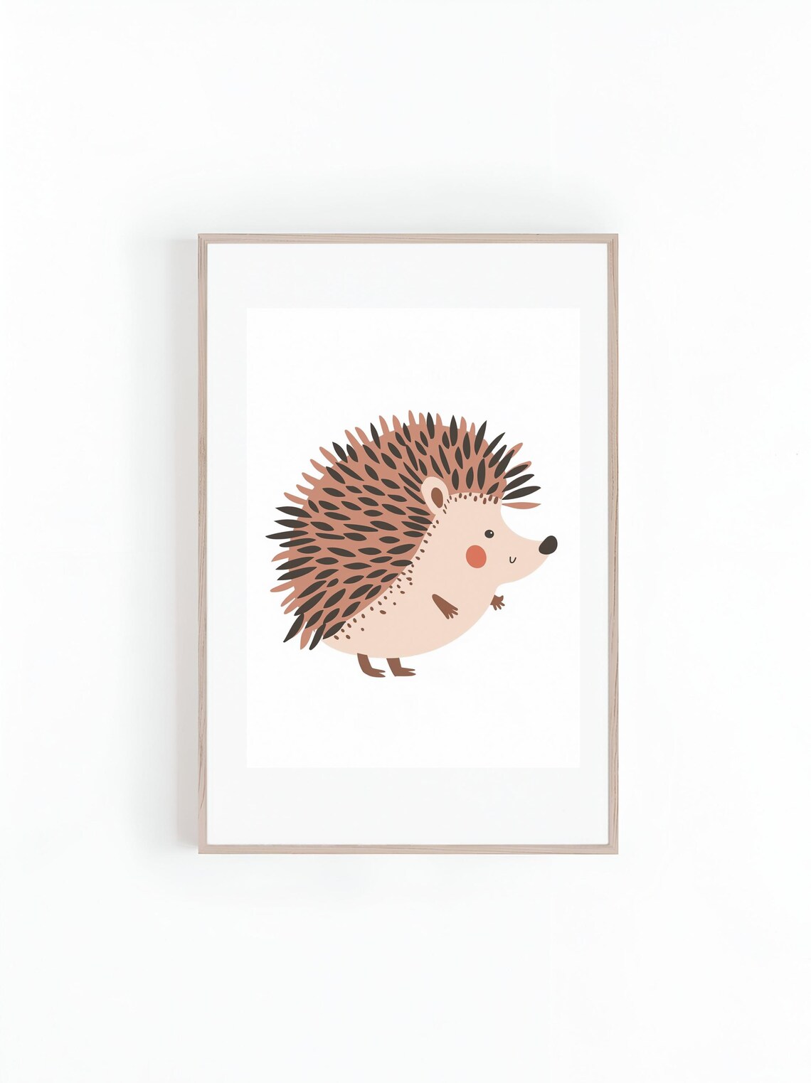 Hedgehog Nursery Art, Gender Neutral Illustration