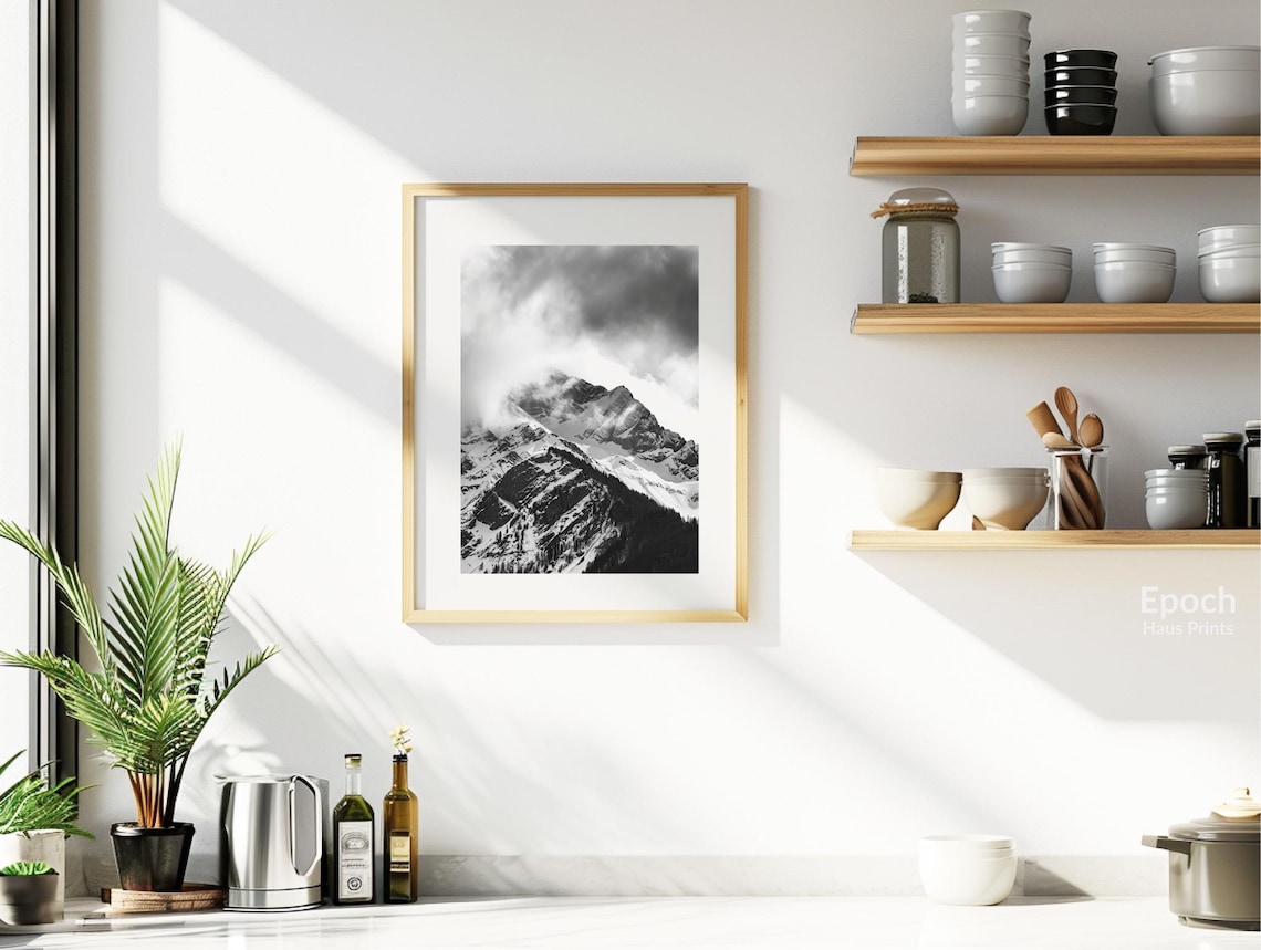 Swiss Alps Mountain Range, Beautiful Landscape Print - Image 2