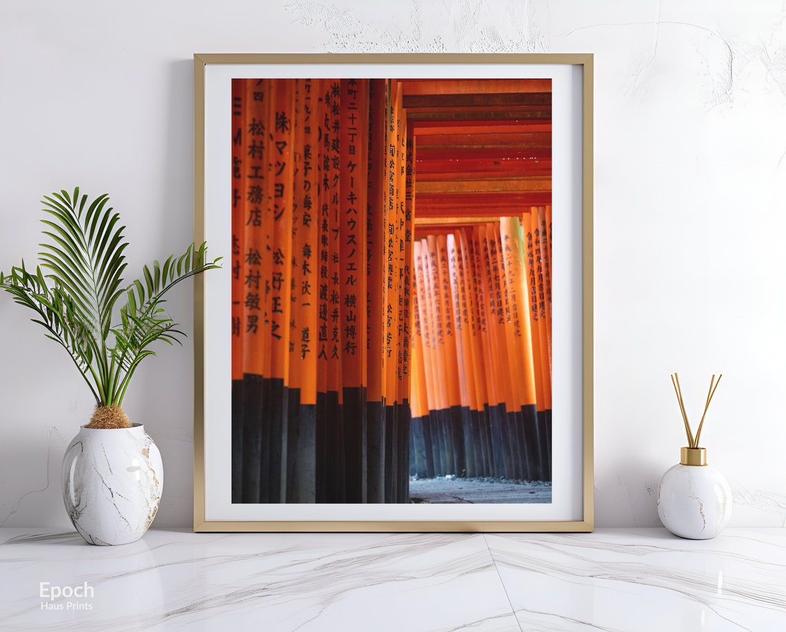Japanese Temple Of Fushimi Inari In Kyoto Photograph Japan Photos Japanese Temple Art Asian Art Print For Instant - Image 3