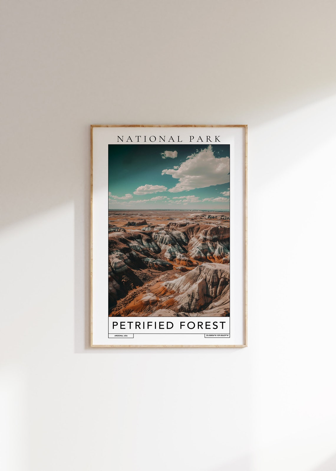 Petrified Forest National Park Arizona Painted Desert Badlands Poster