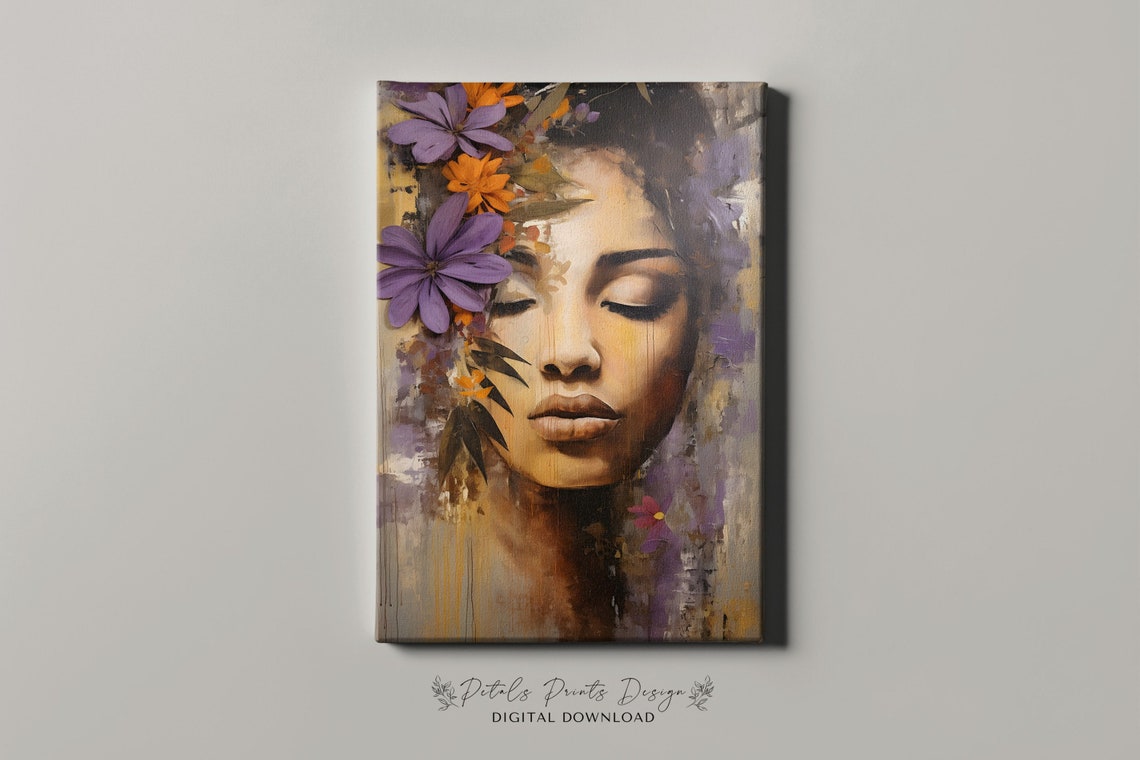 Flower Woman Art Vintage Oil Painting Cottagecore Wall Art Decor Farmhouse Print Garden Art Print 2024 - Image 4