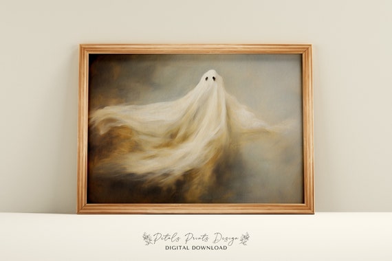 Vintage Rustic Halloween Art Print