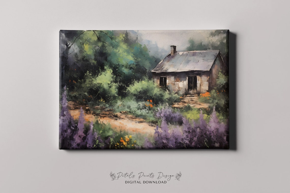 Cottage Flower Garden Vintage Oil Painting Cottagecore Wall Art Decor Farmhouse Print Garden Art Print 2024 - Image 4