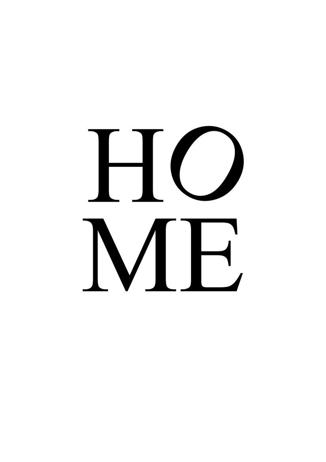 Home Black Letter Typography Minimalist Living Room Decor Poster - Image 2