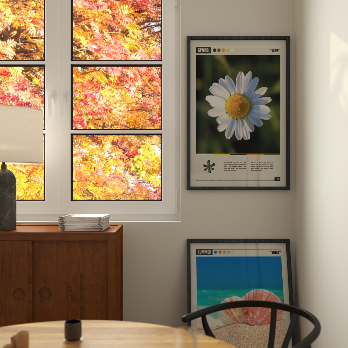 Fresh Spring Daisy Grow Botanical Seasonal Photography Poster - Image 2