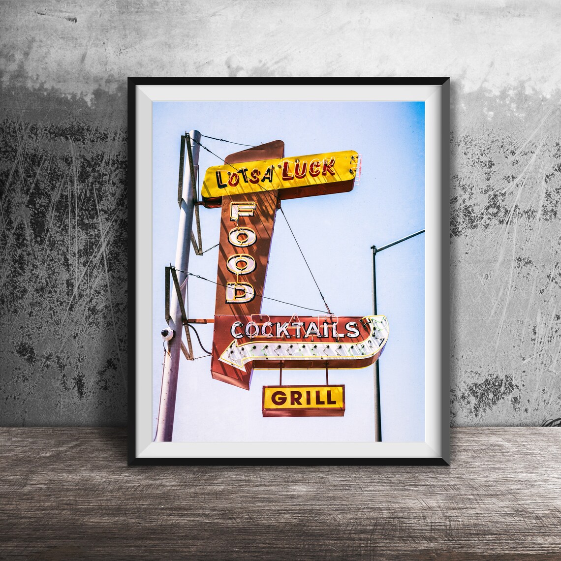 Lotsa Luck Bar Portland Travel Poster