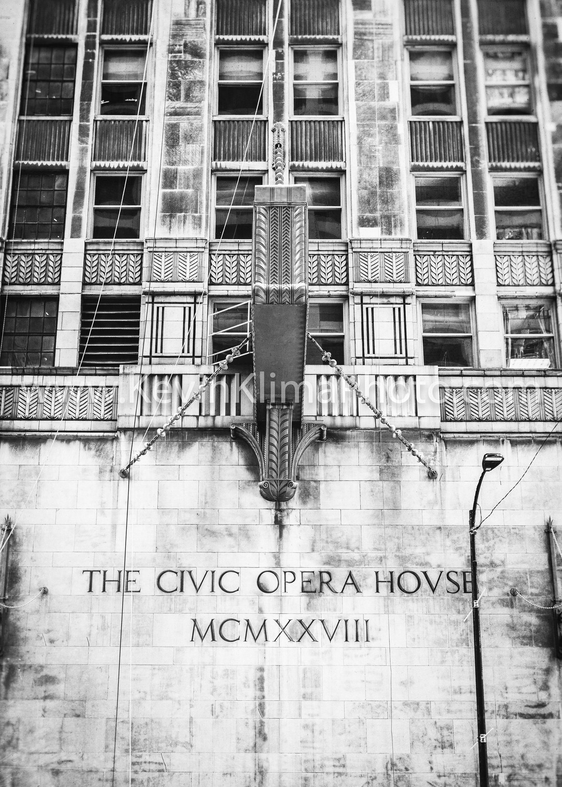 Civic Opera House MCMXXVIII Chicago Limestone Facade Photo Art Poster - Image 2
