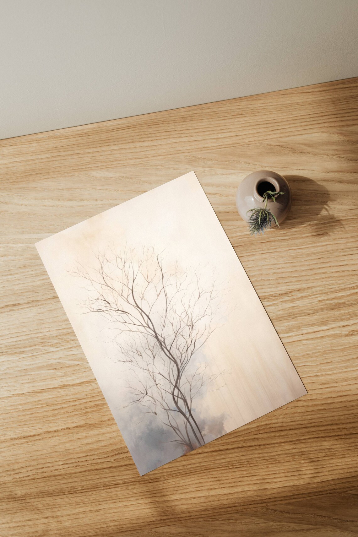 Scandinavian Trees Minimalist Nature Art Print