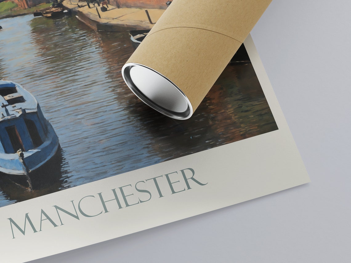 Manchester Travel Print Poster Travel Wall Art Home Decor Gift Personalized Framed - Image 3