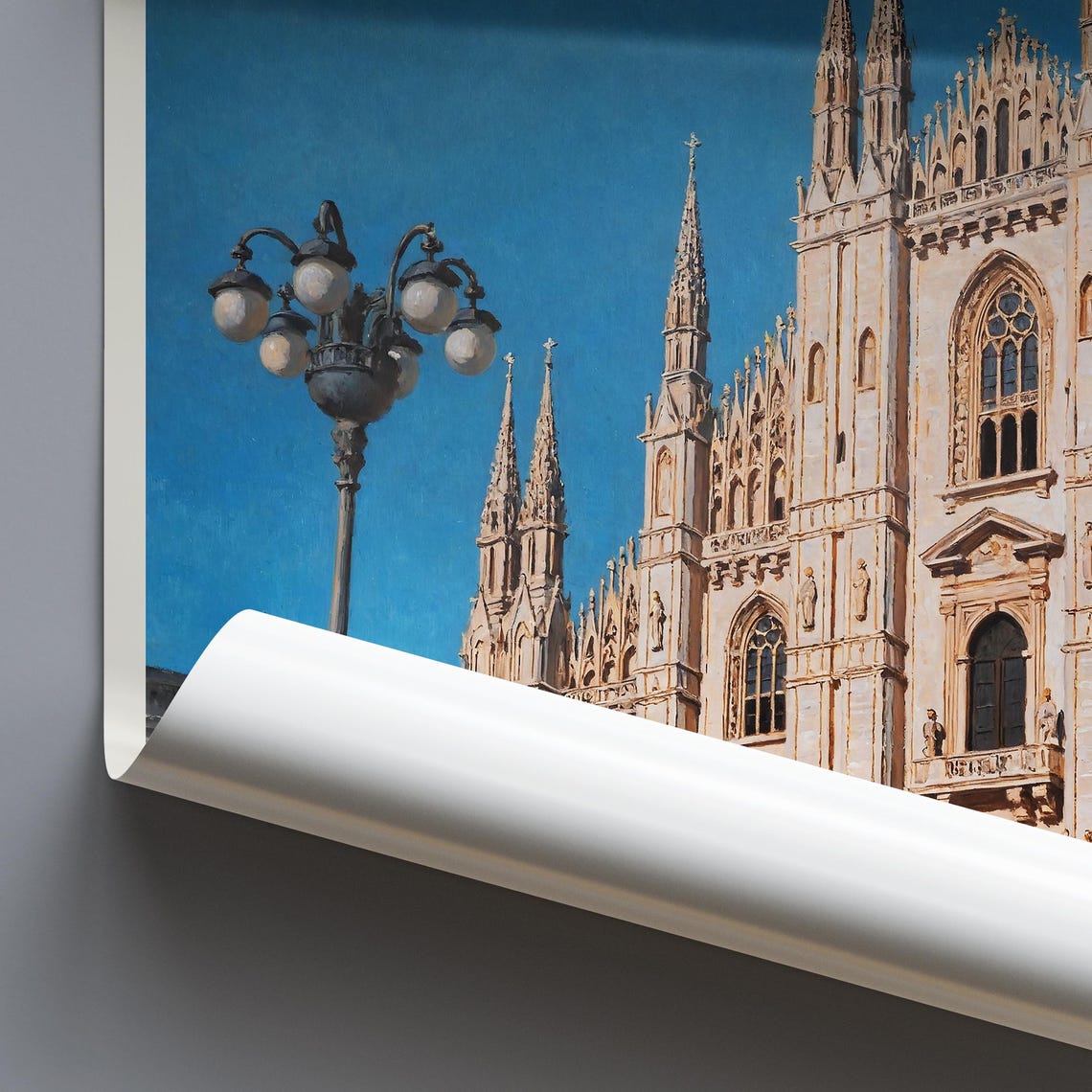 Milano Italy Duomo Di Milano Gothic Cathedral Facade Art Poster - Image 4